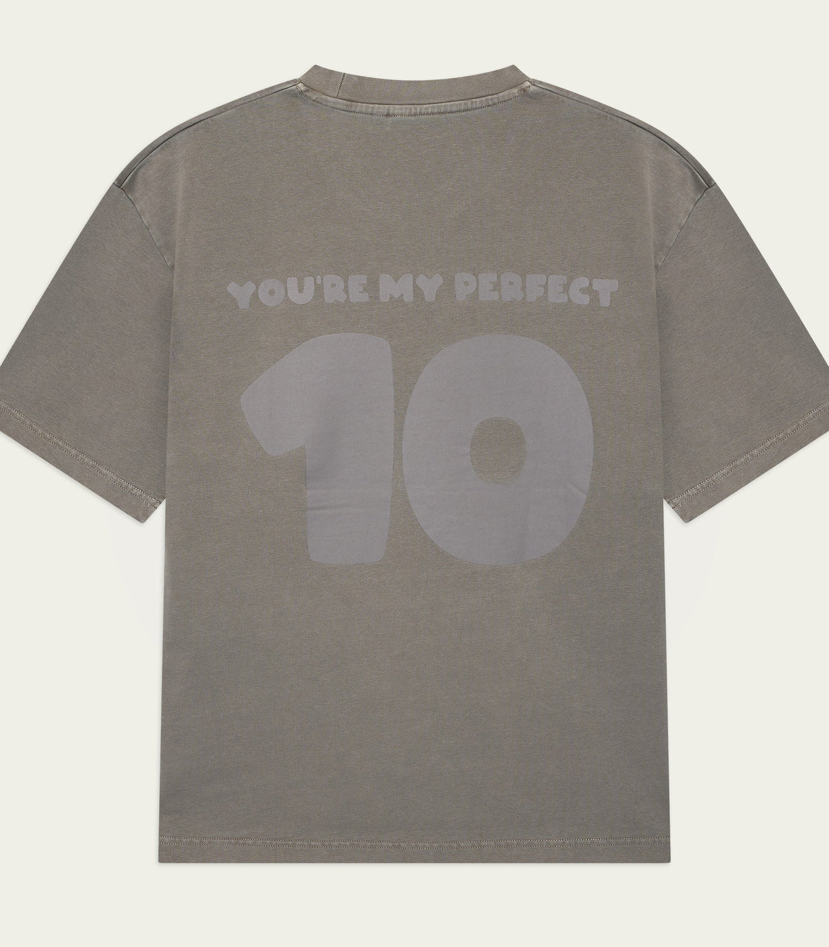 Perfect 10 Grijs T-shirt, achterkant